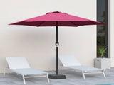 .5ft Patio Umbrella with Crank Handle Outdoor Market Umbrella with 6 Sturdy Umbrella Ribs 97156405