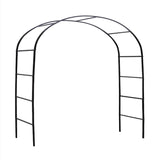 ZNTS 7'8" H x 4'5" W Metal Garden Arch Trellis,Adjustable Arbor Trellis for Garden Climbing Plants 55496277