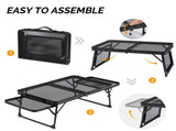 3 ft Portable Picnic Table with Wing Panels 39502910