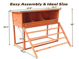 3-in-1 Nesting Boxes for Chickens with Perch and Swing- Wooden Chicken Nesting Box for Poultry 3 18367101
