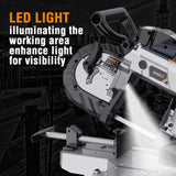 Band Saw with Lightweight Aluminum Base, 10 Amp 5 Inch Deep Cut Bandsaw, Variable Speed Handheld T3177P305060