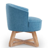 Swivel with cross-shaped wooden base,Lounge with solid wood legs, 360&degfreely Swivel W2186P166255