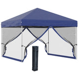 10' x 10' Pop Up Canopy Tent-Blue 18053622