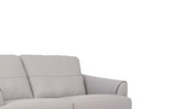 Helena Pearl Gray Leather Loveseat B2726P496936