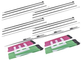 4-Piece Advertising Flagpole Stand Open Feather Flags w/Pole Kit 4 Banner Flags 4 Poles 4Ground 88222592