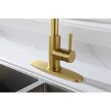 Pull down Single Handle Spring Kitchen Faucet W2287141942