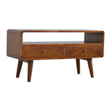 Artisan Furniture Solid Wood Curved Chestnut Media Unit B182P280763