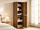 75" Wood Storage Cabinet Modern Cube Collection 51773693