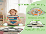 Green children's sensory rotating chair 360 &deg rotation, 220 pound capacity, planetary design, 37855844