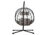 Egg Chair Stand Indoor Outdoor Swing Chair Patio Wicker Hanging Egg Chair Hanging Basket Chair 02912157