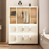 Portable Wardrobe Closet Storage Organizer for Clothes,Clothes Dresser,12 Magnetic Doors-12 Cubes & 35237232
