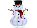4FT Lighted Snowman Christmas Yard Decorations, Pre-lit Pull Up Snowman with 100 White LEDs, 63276687
