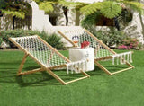 Set of 2 Weaving Chair, with Handwoven Rope for Patio,Living Room, Garden, Balcony W495P298242