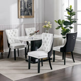 ZNTS Furniture,Modern, High-end Tufted Solid Wood Contemporary PU and Velvet Upholstered Dining Chair 42293880