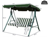 2-Seat Patio Swing Chair with awning 75051106