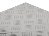 50" Elegant 5-Strips Pattern Aluminum Toolbox Silver 14241628