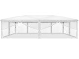 10x20 ft Instant Pop Up Canopy Tent White, 6 Mesh Panels 2 Doors 4 Net Sides, 66103089
