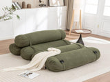 Adjustable Floor Sofa, Corduroy Lazy Sofa with Adjustable Straps for Versatile Configurations, W1170P365608