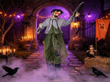 Crawling Zombie Halloween Decoration, Voice & Clap Activated Animated Groundbreak Zombie Prop with 77507655