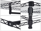 4 Tiers Clothing Storage Rack Black 68989298