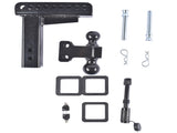 Adjustable Trailer Hitch Fits 2.5" Receiver 6-Inch Drop/Rise 2" & 2-5/16" Ball 22000 LBS GTW with 72415064