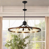 (Same as W1340111208/L1012) 8-Light Retro Farmhouse Chandelier For Kitchen, Living room, Dining room W1340P206642