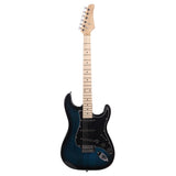 ZNTS ST Stylish Electric Guitar with Black Pickguard Dark Blue 51696693