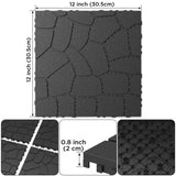 New Stone texture 12" Patio Deck Tiles, DIY Module Interlocking Decking Tiles Floor Tile,Easy and W3022P251867
