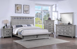 Contemporary Light Gray Finish 1pc Dresser Wooden Bedroom Furniture Metal Pull Furniture B011P228544