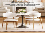 Dining Chairs Set of 2, Metal Kitchen Chairs with Modern Fabric Upholstered for Dining Room, Beige 78631673
