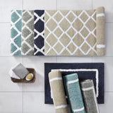Reversible High Pile Tufted Microfiber Bath Rug B03598726