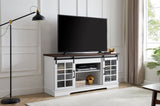 Multipurpose Sliding Door TV Cabinet Large Cabinet with 2 Sliding Glass Doors, TV Desk W1758P189946