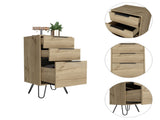 Meriden 3-Drawer Rectangle Dresser Light Oak B06280249