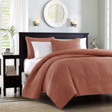 3 Piece Reversible Quilt Set Clay Red Full/Queen B035P266675