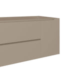 DAX Cenit Single Vanity Cabinet with 2 Drawers 1 Door 40 Inches Matt Moka B2702P227049