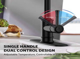 Kitchen Faucet- 3 Modes Pull Down Sprayer Kitchen Tap Faucet Head, Single Handle&Deck Plate for 1or3 40015993