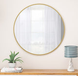 Wall Mirror 36 Inch Gold Circular Mirror Metal Framed Mirror Round Vanity Mirror Dressing Mirror, W1435127089