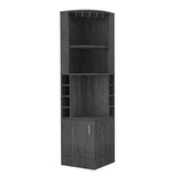 Seattle Bar Cabinet, Eight Bottle Cubbies, Two Large Open Shelves B128P176127