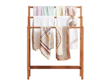 3Tier Freestanding Hardwood Ladder, Farmhouse Vertical Storage Rack, SpaceSaving Step 64628831