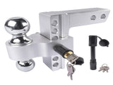 Adjustable Trailer Hitch Fit 2" inch Receiver, Aluminum Rapid Hitch 6" Drop/Rise 25543613