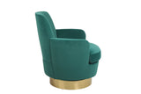 Velvet Swivel Barrel Chair, Swivel Accent Chairs Armchair for Living Room, Reading Chairs for W1361116852