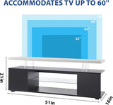 TV Stand for 60 Inch TV LED Gaming Entertainment Center Media Storage Console Table with Large Side W2178138768