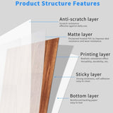 40 Pcs Self-Adhesive Wall And Floor Tiles PVC Wood Grain Peel And Stick Floor Stickers Removable 51446591