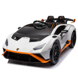 ZNTS Lamborghini Huracan Sto 24V Kids Electric Ride-On Drift Car: Speeds 1.86-5.59 MPH, Ages 3-8, Foam W1396P155007