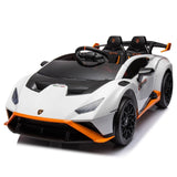 ZNTS Lamborghini Huracan Sto 24V Kids Electric Ride-On Drift Car: Speeds 1.86-5.59 MPH, Ages 3-8, Foam W1152P163327