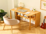 Bamboo Folding Desk, Space-Saving Computer Desk for Small Spaces, Foldable Study Table for Bedroom, 40986304