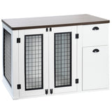 ZNTS Furniture style dog cage, wooden dog cage, double door dog cage, side cabinet dog cage, Dog crate W1687138649