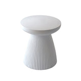 Decorative Garden End, 18.1" H Modern Heavy Duty Patio Sturdy Faux Terrazzo Accent Side W2734P194120