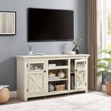 2 Doors Cabinet Farmhouse Cabinet, Farmhouse TV Stand Barn Design,Modern Farmhouse TV Media Stand, W1758P199934
