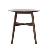 ZNTS Wood Counter Height Round Dining Table, Brown, 35.4"D x 35.4"W x 36"H 58913.00WNT